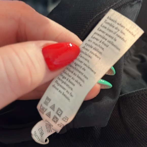 SPANX Jean-ish Ankle Leggings Pants Size Large Black Back Pockets - Picture 10 of 11